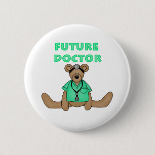 Toekomstige dokter ronde button 5,7 cm