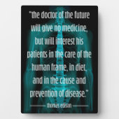 Toekomstige Dokter van Toekomstige Chiropractie Fotoplaat (voorkant)