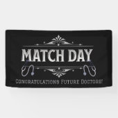 Toekomstige Dokter Viering Match Day Feest Spandoek (Horizontaal)
