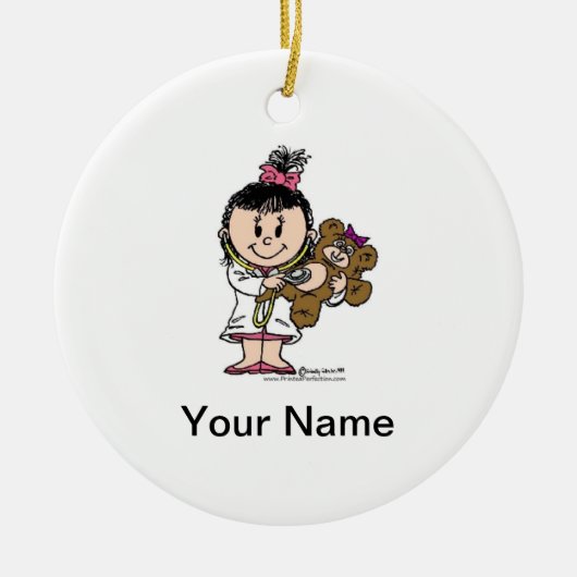 Toekomstige dokter - Vrouw Keramisch Ornament (Voorkant)