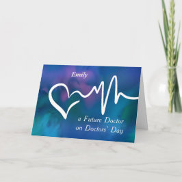 Toekomstige Doktersdag Hartelijke Bedankt Blauw Kaart