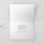 Toekomstige Doktersdag Hartelijke Bedankt Blauw Kaart (Binnen)