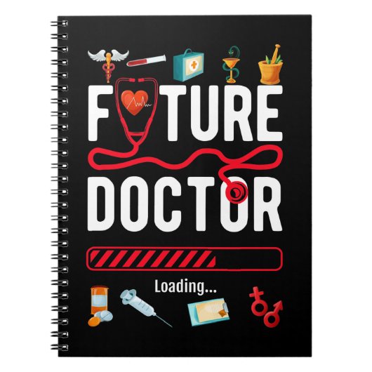 Toekomstige dokterstudenten Grappige arts Notitieboek (Voorkant)