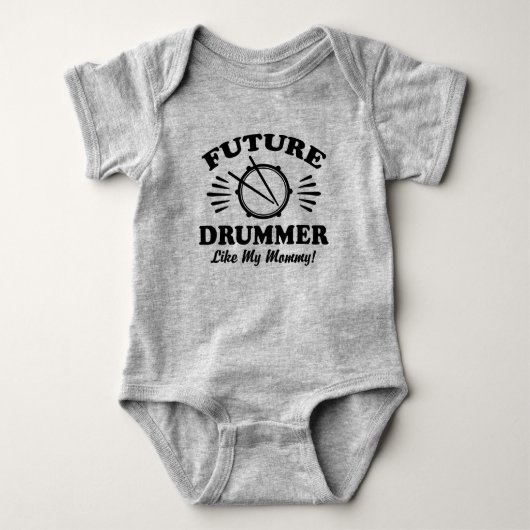 Toekomstige drummer zoals mijn mama romper (Voorkant)