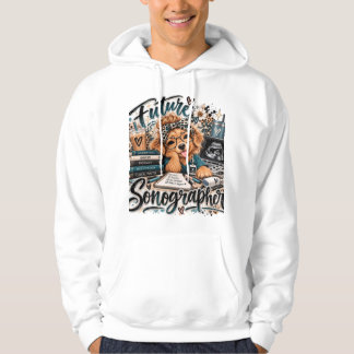 Toekomstige echoscopist Cute echografie Tech Hoodi Hoodie
