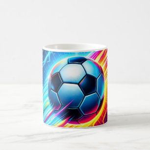 Toekomstige Elektrische Voetbal Lightning Koffiemok