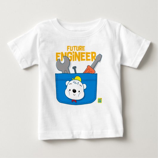 Toekomstige Engineer 2 Cute Beer voor baby (Voorkant)