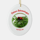 Toekomstige Entomoloog houdt van buik Keramisch Ornament (Rechts)