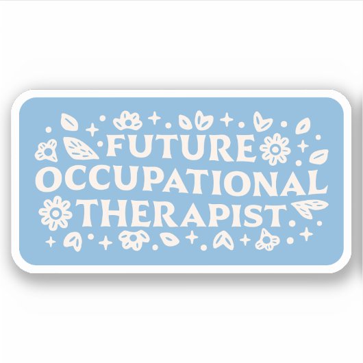 Toekomstige ergotherapeut sticker (Voorkant)