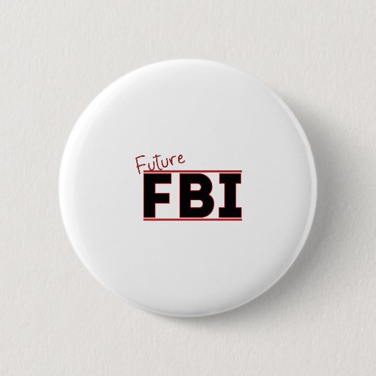 Toekomstige FBI Ronde Button 5,7 Cm (Voorkant)