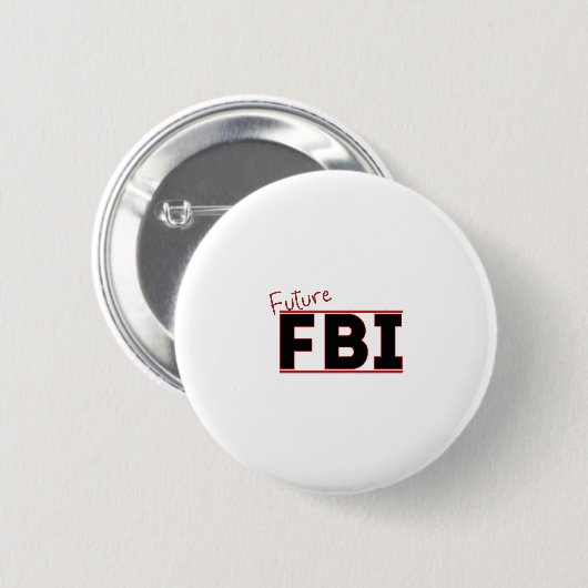 Toekomstige FBI Ronde Button 5,7 Cm (Voorkant /achterkant)