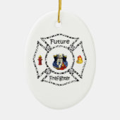 Toekomstige FF Dalmation Keramisch Ornament (Voorkant)