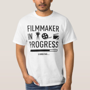 Toekomstige filmmaker in uitvoering - filmstudent t-shirt