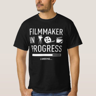 Toekomstige filmmaker in uitvoering - filmstudent t-shirt