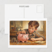 Toekomstige financier. Briefkaart (Voorkant / Achterkant)
