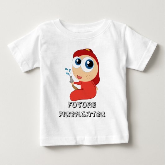 Toekomstige Fireman Baby T-shirt (Voorkant)