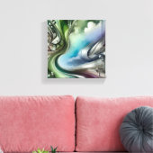 Toekomstige flora canvas afdruk (Insitu (Woonkamer))