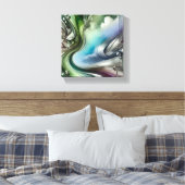Toekomstige flora canvas afdruk (Insitu (Slaapkamer))