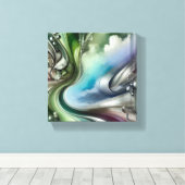 Toekomstige flora canvas afdruk (Insitu (Houten vloer))