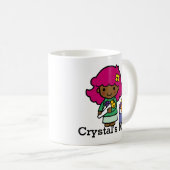 Toekomstige Floristisch meisje met bloemen Koffiemok (Voorkant rechts)