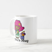 Toekomstige Floristisch meisje met bloemen Koffiemok (Voorkant links)