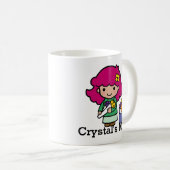 Toekomstige Floristisch meisje met bloemen Koffiemok (Voorkant rechts)