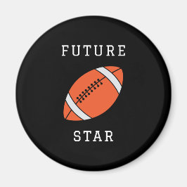 Toekomstige Football Star Custom Black Magnet