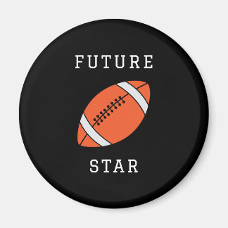 Toekomstige Football Star Custom Black Magnet