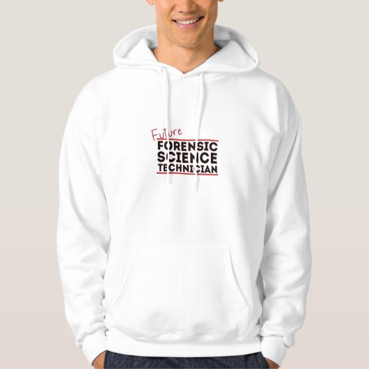 Toekomstige forensische technicus hoodie (Voorkant)