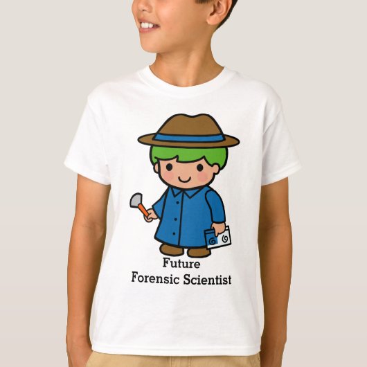 Toekomstige forensische wetenschap t-shirt (Voorkant)