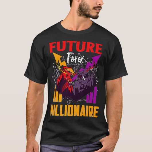 Toekomstige forex Millionaire beurzen T-shirt (Voorkant)