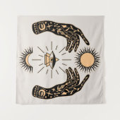 Toekomstige Forseen / Fortune Teller Palm Reader Wandkleed (Voorkant (horizontaal))