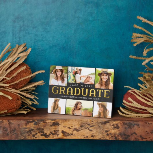 Toekomstige foto-Afstuderen Plaque Fotoplaat (Zijkant)