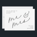 Toekomstige foto B/W van Mr & Mrs Script Save the  Save The Date<br><div class="desc">We voegen altijd dagelijks nieuwe design toe!</div>
