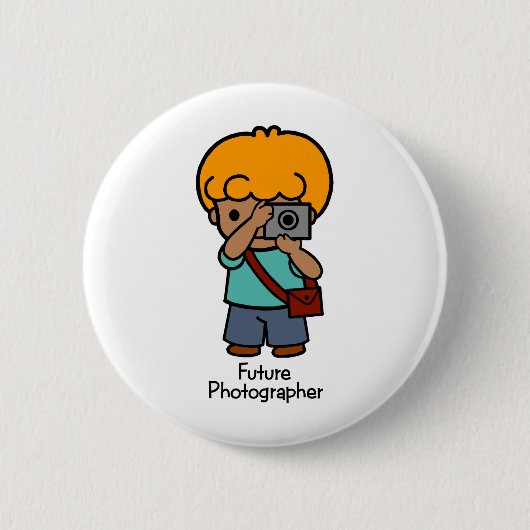 Toekomstige fotograaf ronde button 5,7 cm (Voorkant)