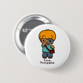 Toekomstige fotograaf ronde button 5,7 cm (Voorkant /achterkant)