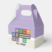 Toekomstige Fysicus's Blocks Baby shower Favor Box Bedankdoosjes (Achterkant)