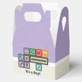 Toekomstige Fysicus's Blocks Baby shower Favor Box Bedankdoosjes (Geopend)