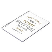 Toekomstige fysieke therapiecadeaus notitieboek (Linkerzijde)