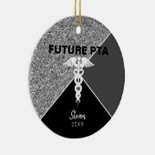 Toekomstige fysieke therapist Assistant Silver Nam Keramisch Ornament (Rechts)