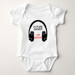 Toekomstige gamer als papa. romper