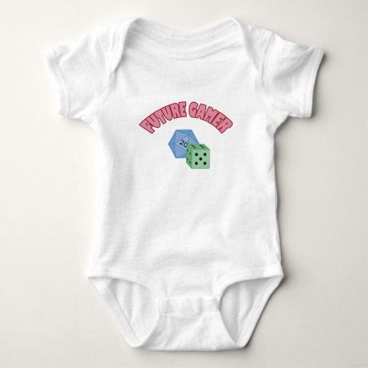 Toekomstige gamer - Rood & ijs Romper (Voorkant)