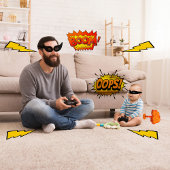 TOEKOMSTIGE GAMING BUDDY BABY BODYSUIT, GAMER DADY ROMPER