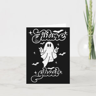 Toekomstige Geest Grappige Vintage Halloween Kostu Kaart