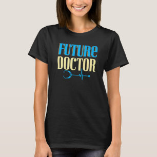 Toekomstige geneeskunde Stethoscoop Medische arts T-shirt