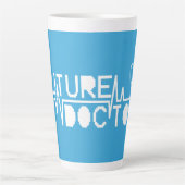Toekomstige geneesmiddelmedecine Stethoscoop Latte Mok (Voorkant)