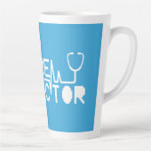 Toekomstige geneesmiddelmedecine Stethoscoop Latte Mok (Rechts)