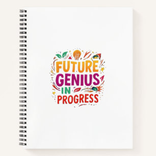 Toekomstige genie in ontwikkeling Grappig Motiva Notitieboek
