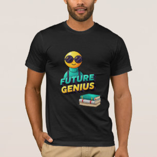 Toekomstige Genie - Slimme Student Emoji met Boeke T-shirt