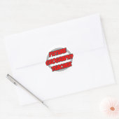 Toekomstige geografische leraar ronde sticker (Envelop)